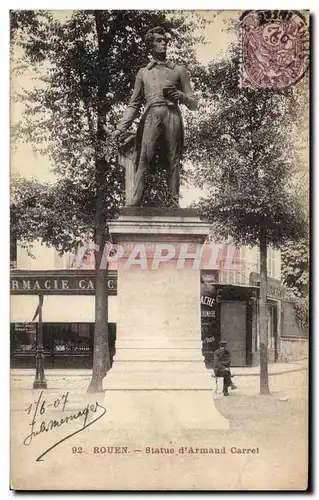 Ansichtskarte AK Rouen Statue d&#39Armand Carrel