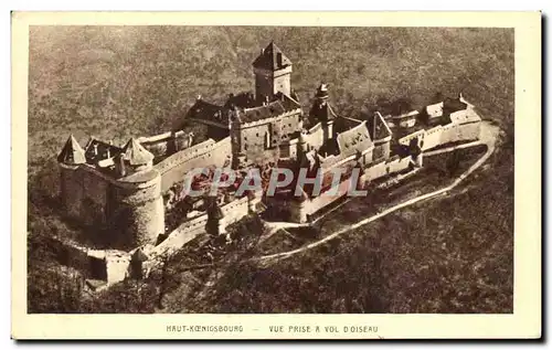 Cartes postales Haut Koenigsbourg Vue Prise A Vol d&#39Oiseau