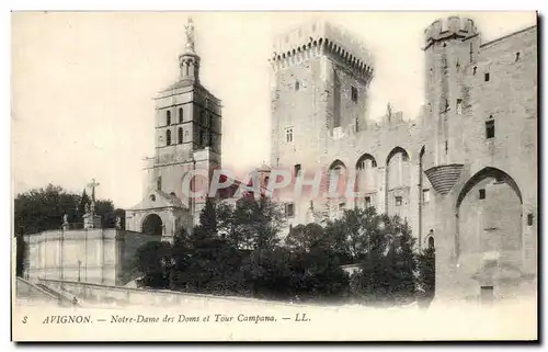 Cartes postales Avignon Notre Dame Et Tour Campana