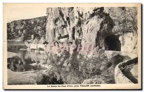 Cartes postales La Route Du Pont d&#39Arc Pres Vallon