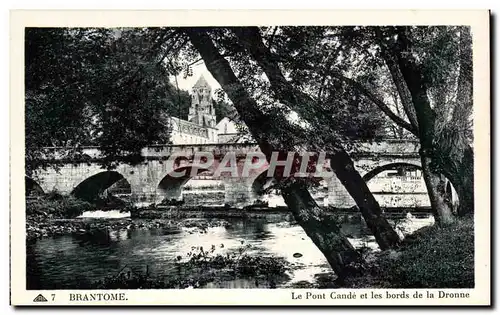 Cartes postales Brantome Le Pont Cande Et Les Bords De LA Dronne