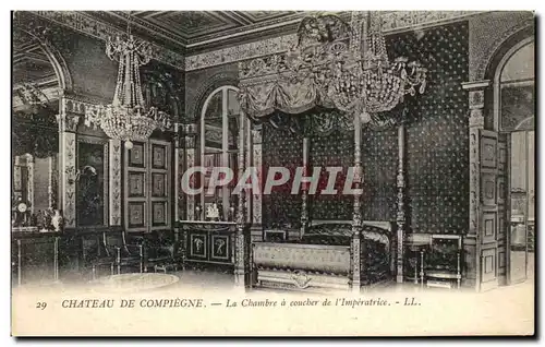 Ansichtskarte AK Chateau De Compiegne La Chambre a Coucber de l&#39imperatrice