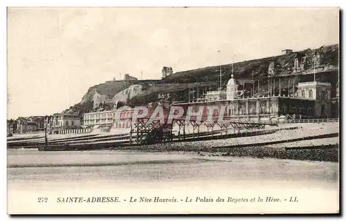 Ansichtskarte AK Sainte Adresse Le Nice Havrais Le palais des Regates et la Heve