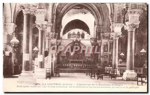 Cartes postales La Louvesc Interieur de la Basilique St Regis Belle eglise moderne