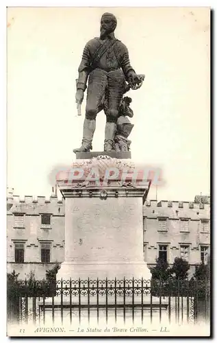 Ansichtskarte AK Avignon la Statue du Brave Crillon