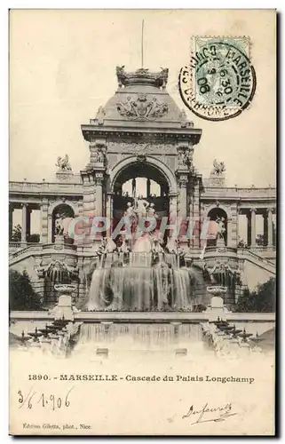 Cartes postales Marseille Cascade du Palais Longchamp