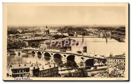 Cartes postales Toulouse vue Generale Sur La Garonne