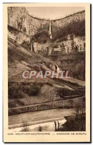 Ansichtskarte AK Monthier Hautepierre Cascade de Syratu