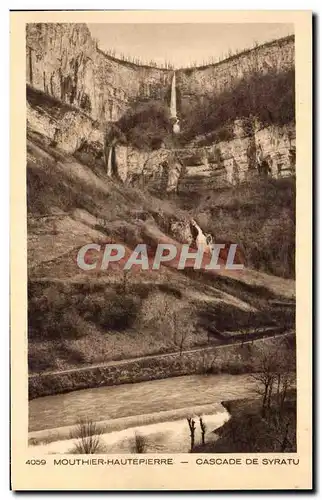 Cartes postales Monthier Hautepierre Cascade de Syratu