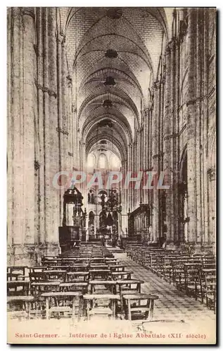 Ansichtskarte AK Saint Germer Interieur de l&#39Eglise Abbatiale