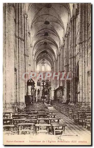 Cartes postales Saint Germer Interieur de l&#39Eglise Abbatiale