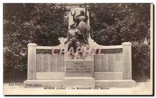 Ansichtskarte AK Morez Le Monument aux Morts Militaria