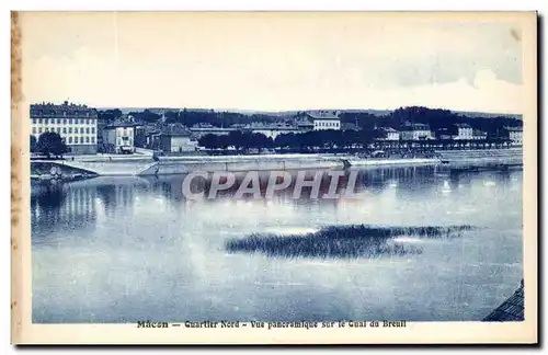 Cartes postales Macon Quartier Nord Vue Panoramique sur le Guai du Nreuil