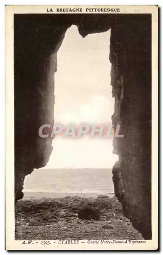 Cartes postales La Bretagne Pittoresque Etables Etaples Grotte Notre Dame d'Esperance