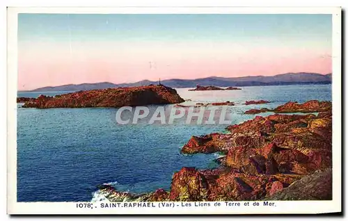 Cartes postales Saint Raphael Les Lions de Terre et de Mer