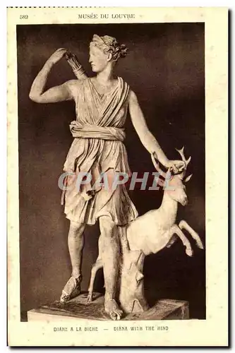Cartes postales Musee Du Louvre Diane a la Biche Paris