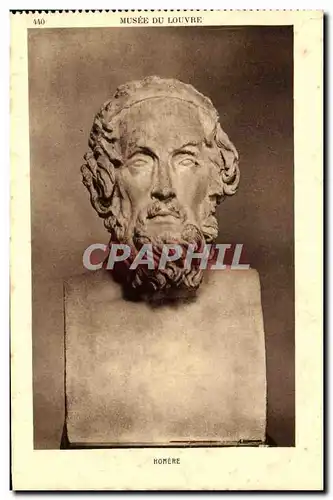 Cartes postales Musee Du Louvre Homere
