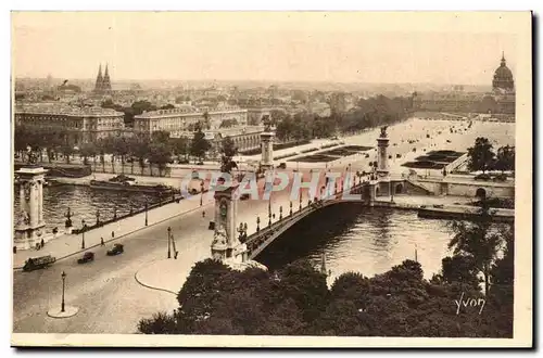 Cartes postales Paris En Flanant Le Pont alexandre III Et l&#39Esplanade Des Invalides Alexandre Bridge