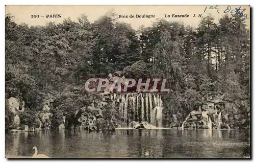 Cartes postales Paris Bois De Boulogne La Cascade