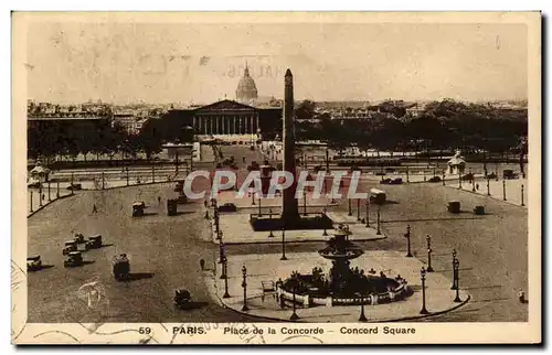 Cartes postales Paris Place De La Concorde