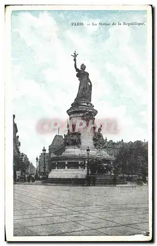 Ansichtskarte AK Paris La Statue De La Repulique Lion