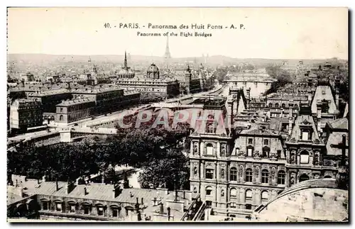 Ansichtskarte AK Paris Panorama Des Huit Ponts Panorama