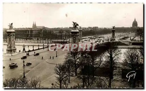 Ansichtskarte AK Paris Et Ses Merveilles Le Pont Alexandre III Et l&#39Esplanade Des Invalides