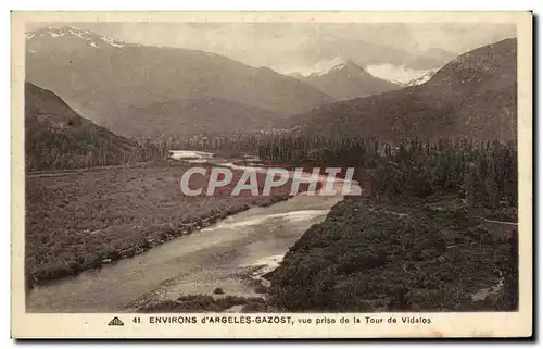 Cartes postales Environs D&#39Argeles Gazost Vue Prise De LA Tour De Vidalos