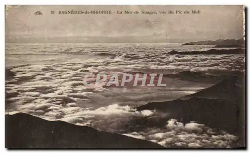 Ansichtskarte AK Bagneres De Bigorre La Mer De Nuages Vue Du Pic Du Midi