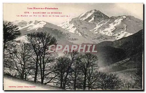 Ansichtskarte AK Les Hautes Pyrenees Bagneres De Bigorre Le Du Pic Du Midi En Hiver