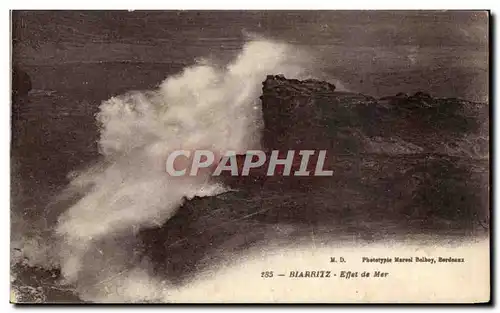 Ansichtskarte AK Biarritz Effet De Mer