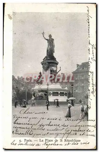 Cartes postales Paris La Place De La Republique