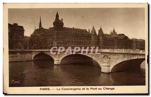 Ansichtskarte AK Paris La Conciergerie Et Le Pont Au Change Publicite Margarine Axa