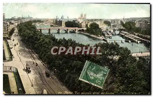 Cartes postales Paris Vue Generale Prise Du Louvre