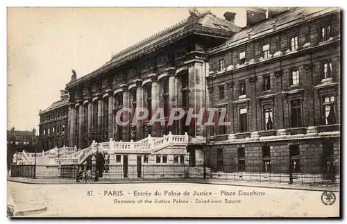 Ansichtskarte AK Paris Entree Du Palais De Justice Place Dauphine