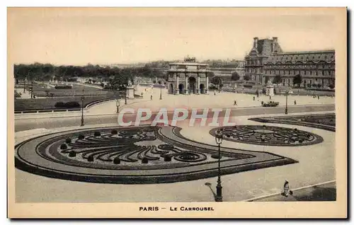 Cartes postales Paris Le Carrousel Louvre