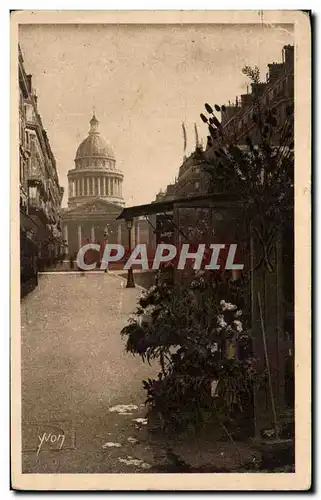 Ansichtskarte AK Paris En Flanant Rue Soufflot Et Le Pantheon