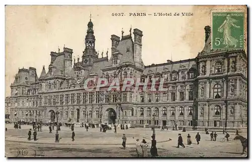 Cartes postales Paris l&#39Hotel de Ville