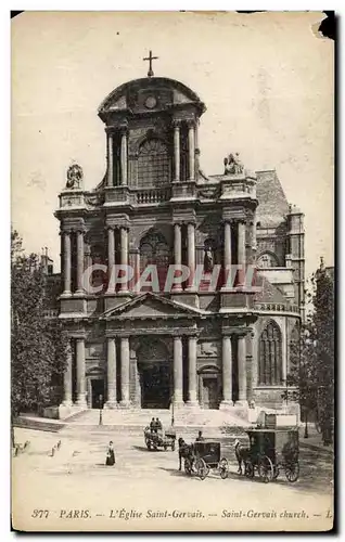 Cartes postales Paris L'Eglise Saint Gervais