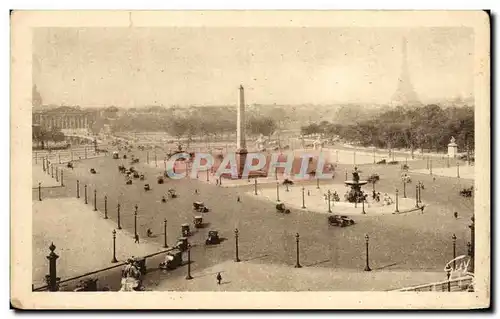 Cartes postales Notre Beau Paris Place de la Concorde Tour Eiffel