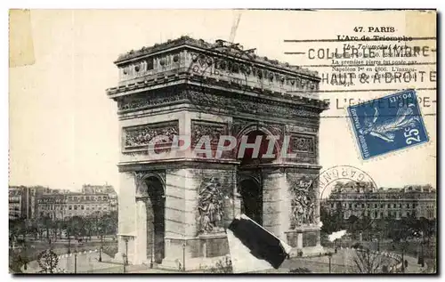 Cartes postales Paris L'Arc de Triomphe