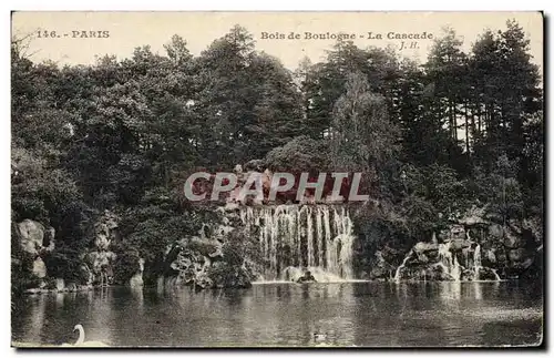 Cartes postales Paris Bois de Boulogne La Cascade