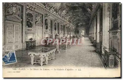 Cartes postales Paris Le Musee du Louvre La Galerie d&#39Apollon