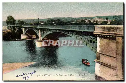 Cartes postales Vichy Le Pont sur l&#39Allier et Bellerive