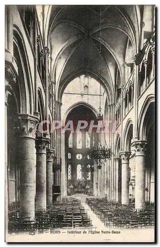Cartes postales Dijon Interieur de L&#39Eglise Notre Dame