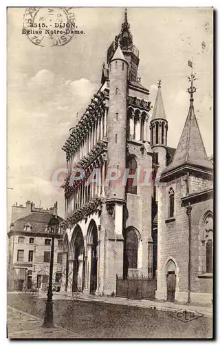 Cartes postales Dijon Eglise Notrre Dame