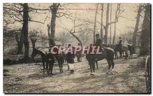 Ansichtskarte AK Pau Rendez vous a Mazerolles Chevaux Cheval Hippisme Equitation Chasse