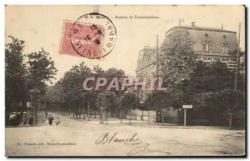 Cartes postales Melun Avenue de Fontainebleau