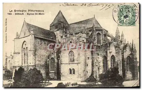 Ansichtskarte AK La Bretagne Pittoresque Dinan Eglise St Malo