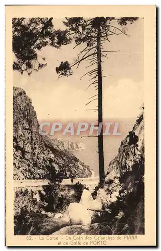 Ansichtskarte AK La Corse Un Coin des Calanches de Piana et du Golfe de Porto